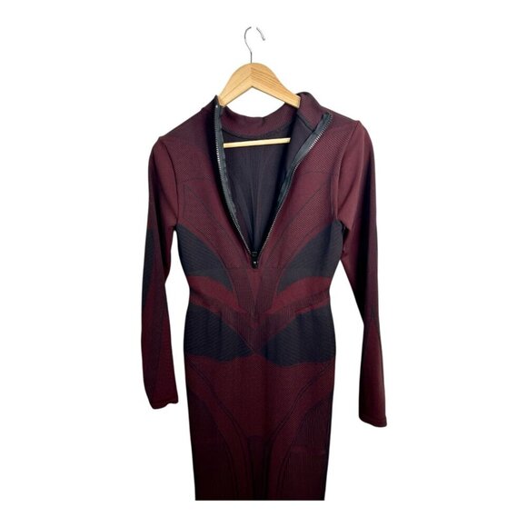 The Giving Movement Textured Geometric Dress Size L Sustainable Art to Wear Goth - Picture 5 of 12